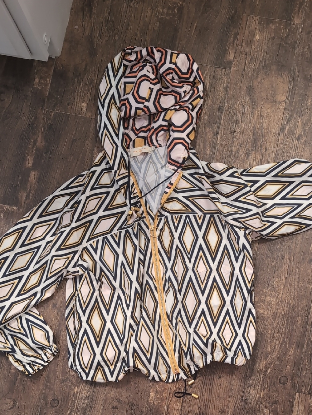 Tory Burch packable windbreaker or rain jacket